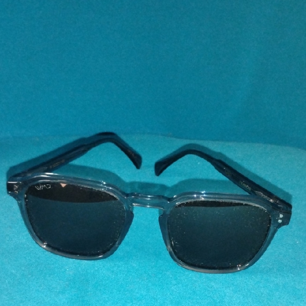 Clear Blue  Frame Black Lens Sunglasses